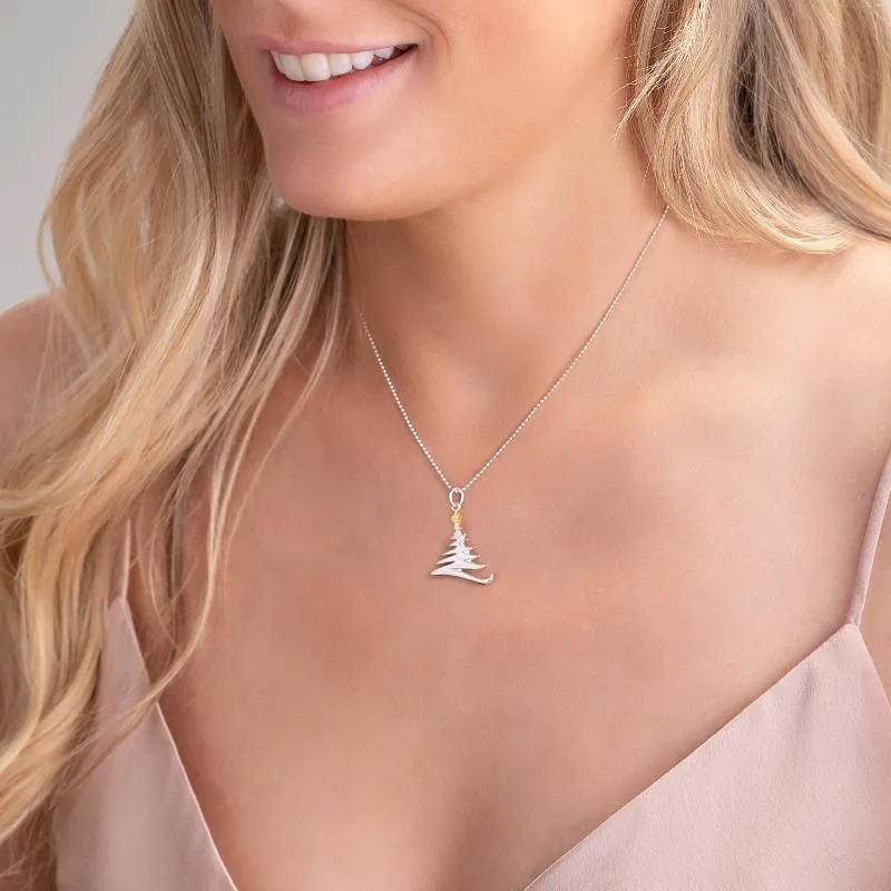 Sterling Silver Large Zig Zag Christmas Tree Necklace sold by Jura Watches product image thumbnail 2