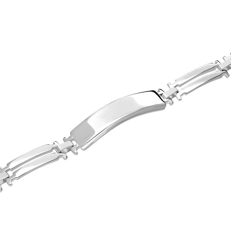 Sterling Silver Double Bar Link Identity Bracelet sold by Jura Watches product image thumbnail 2