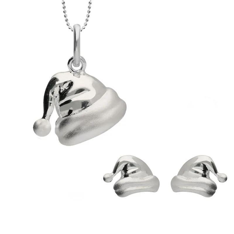 Sterling Silver Santa Hat Two Piece Set sold by Jura Watches