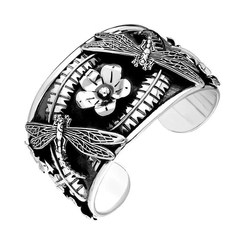 Sterling Silver Dragonfly Cuff Bangle sold by Jura Watches