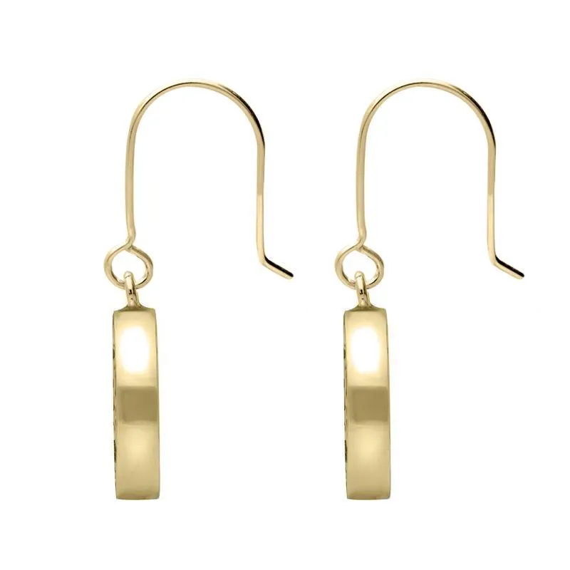 9ct Yellow Gold Malachite Round Large Tree of Life Leaves Drop Earrings sold by Jura Watches product image thumbnail 2