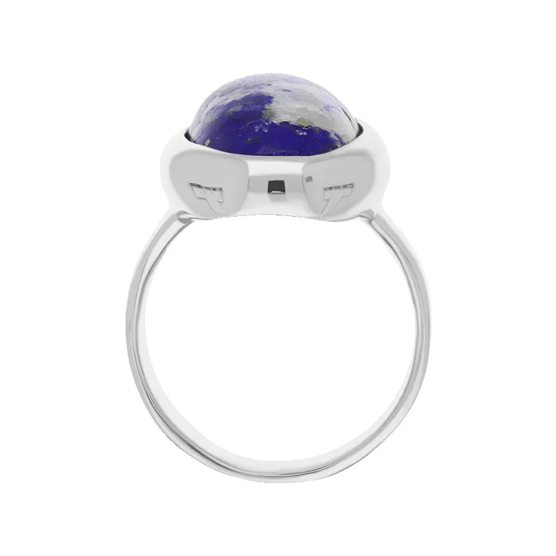 Sterling Silver Lapis Lazuli Long Oval Statement Ring D sold by Jura Watches product image thumbnail 2