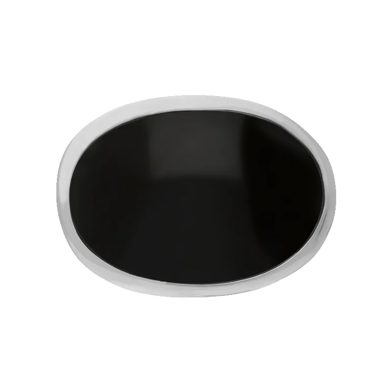 Sterling Silver Whitby Jet Oval Statement Ring D sold by Jura Watches product image thumbnail 3