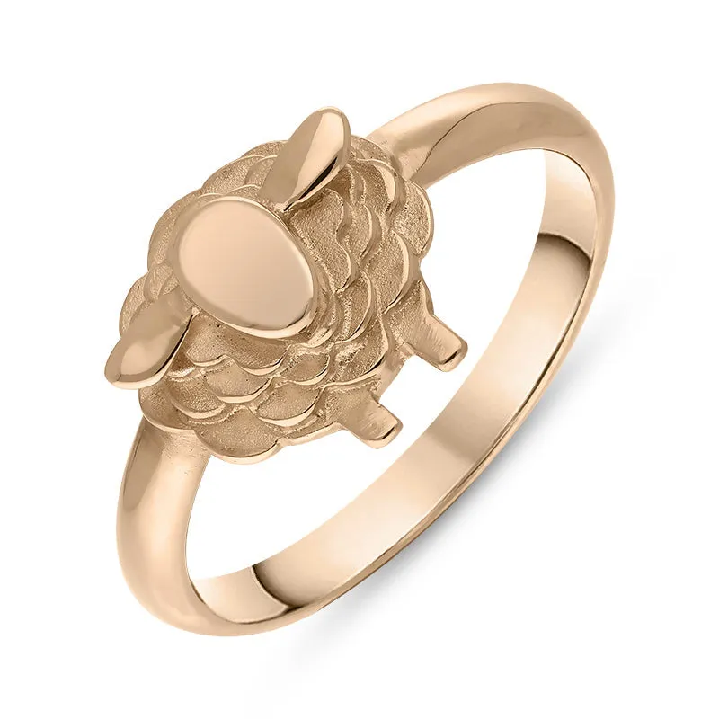9ct Rose Gold Sheep Ring sold by Jura Watches