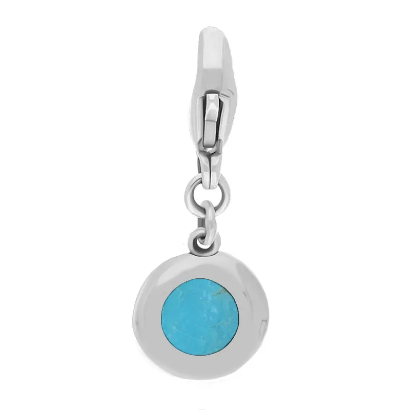 9ct White Gold Turquoise Round Shaped Star Clip Charm sold by Jura Watches product image thumbnail 2