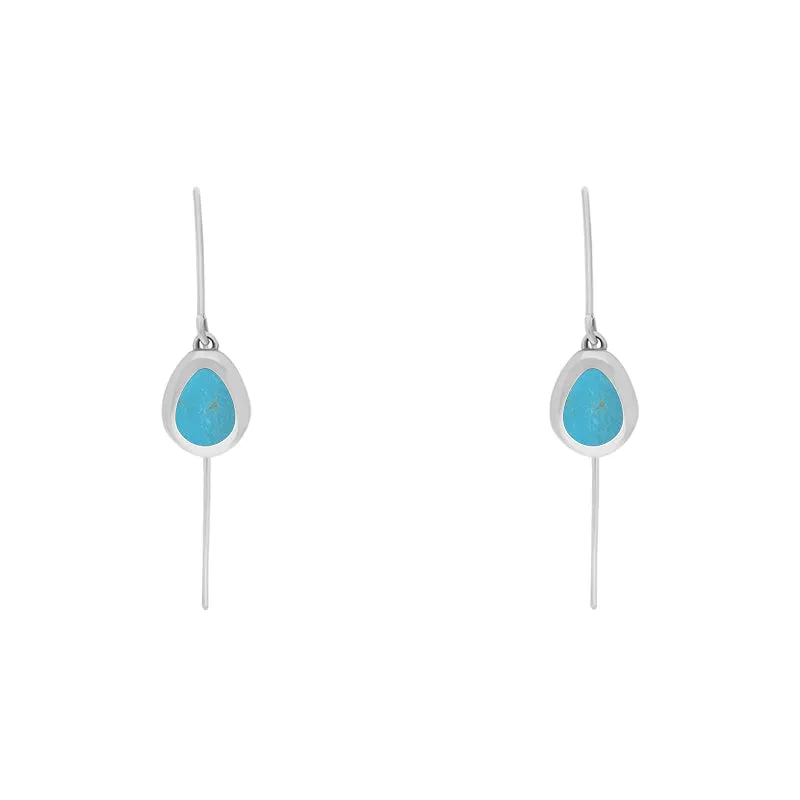 Sterling Silver Turquoise Cross Disc Drop Earrings sold by Jura Watches product image thumbnail 2