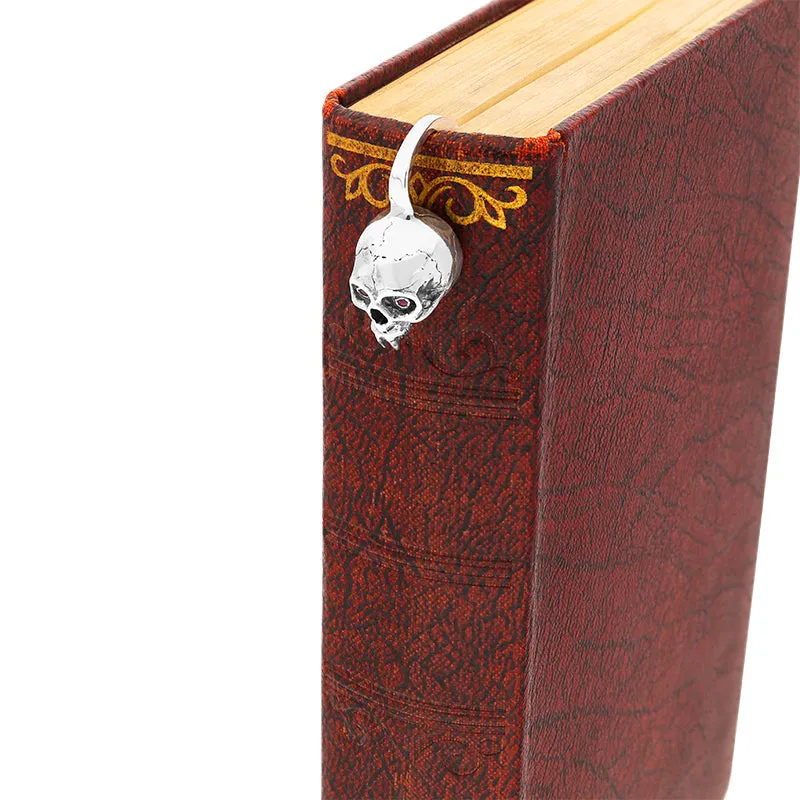 Sterling Silver Skull with Ruby Eyes Bookmark sold by Jura Watches product image thumbnail 3