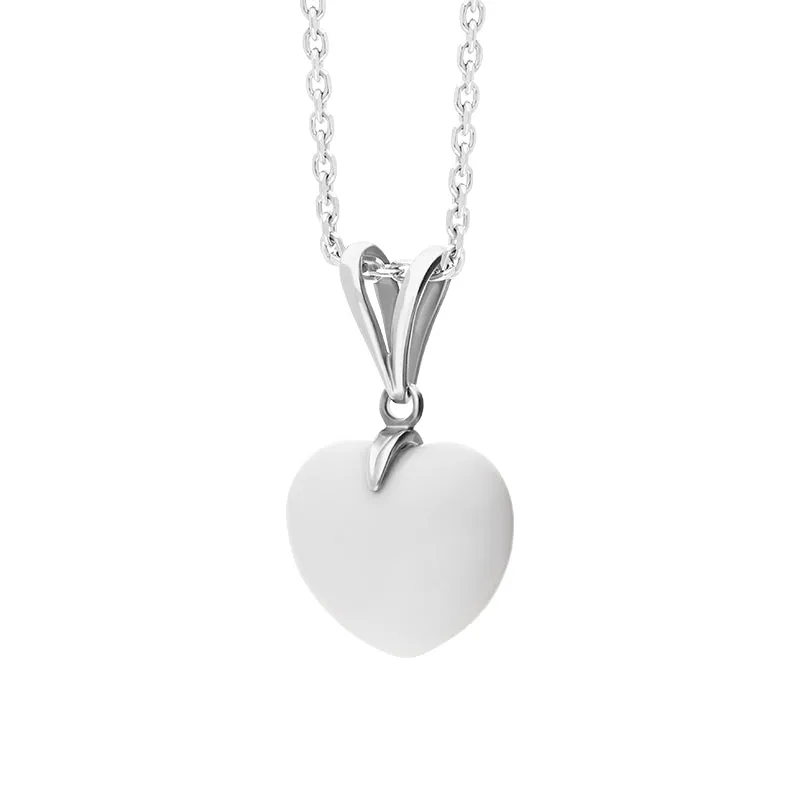 Sterling Silver Bauxite Small Carved Heart Split Bail Necklace sold by Jura Watches product image thumbnail 2