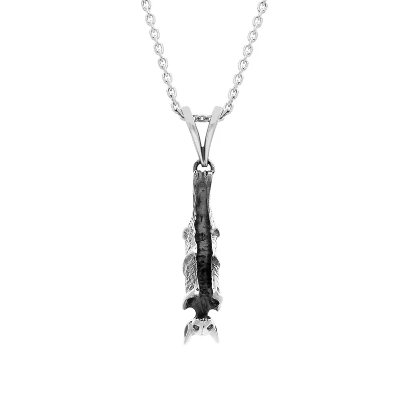 Sterling Silver Upside Down Hanging Bat Pendant sold by Jura Watches