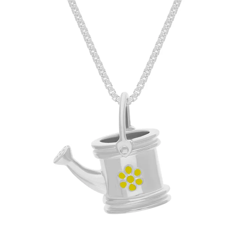 Sterling Silver House & Garden Watering Can Pendant sold by Jura Watches