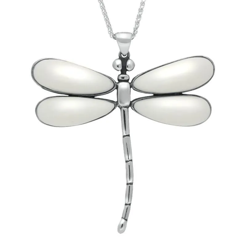 Sterling Silver Bauxite Four Stone Dragonfly Necklace sold by Jura Watches