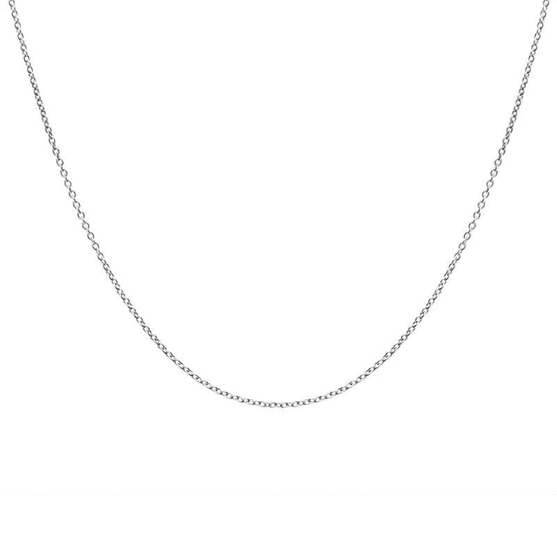 Sterling Silver 18 Inch Diamond Cut Trace Chain sold by Jura Watches