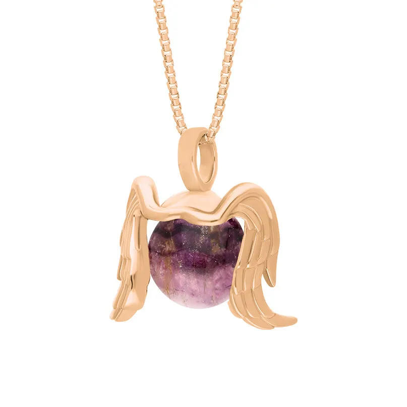 9ct Rose Gold Blue John Zodiac Virgo 10mm Bead Pendant sold by Jura Watches product image thumbnail 2