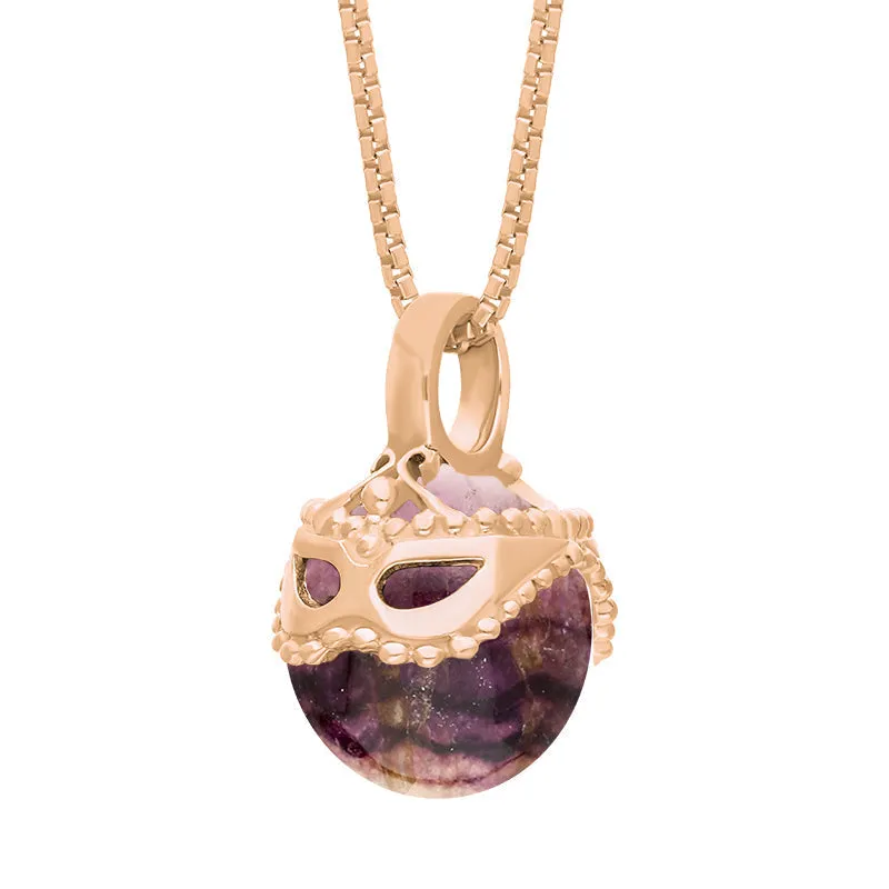 9ct Rose Gold Blue John Zodiac Gemini 9mm Bead Pendant sold by Jura Watches product image thumbnail 2