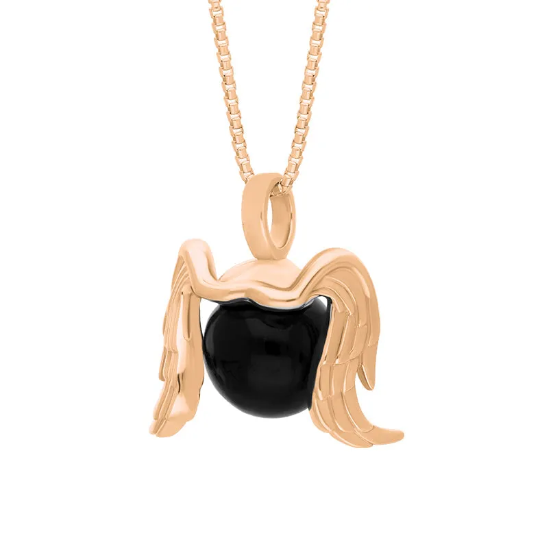 9ct Rose Gold Whitby Jet Zodiac Virgo 10mm Bead Pendant sold by Jura Watches product image thumbnail 2