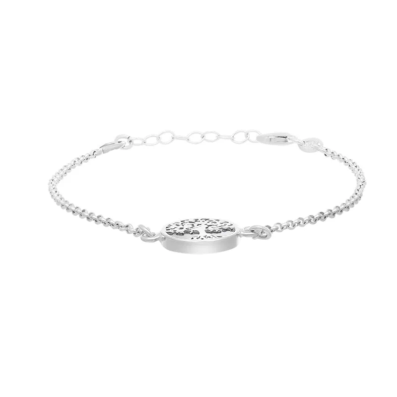 Sterling Silver Bauxite Round Tree of Life Chain Bracelet sold by Jura Watches product image thumbnail 3