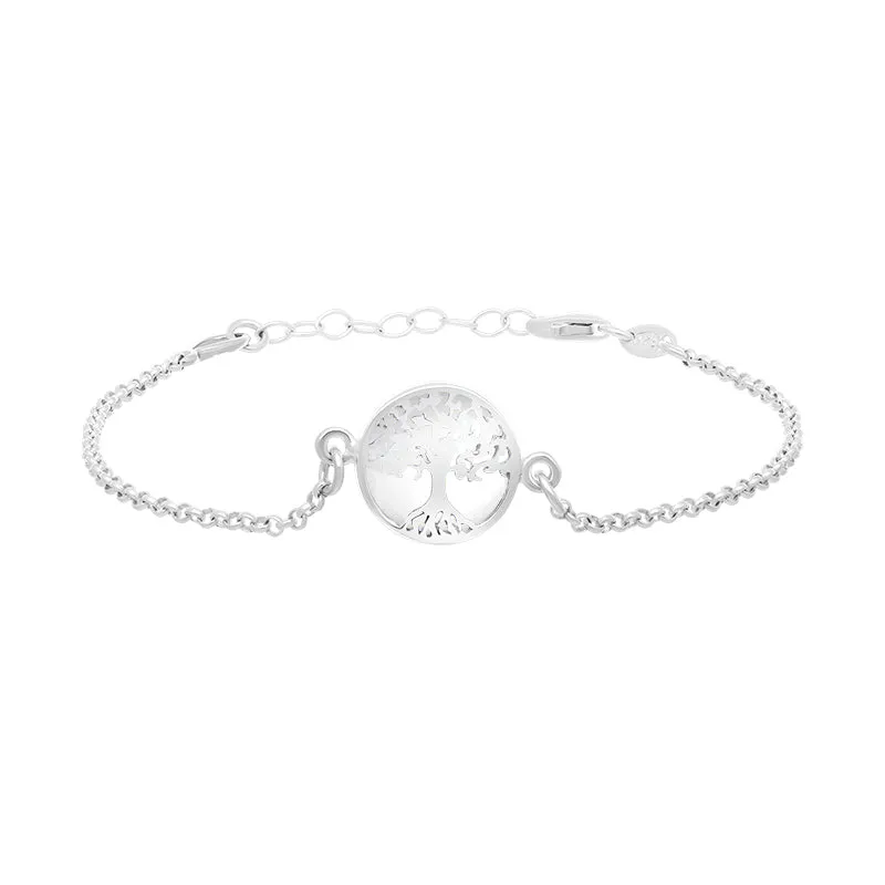 Sterling Silver Bauxite Round Tree of Life Chain Bracelet sold by Jura Watches product image thumbnail 2
