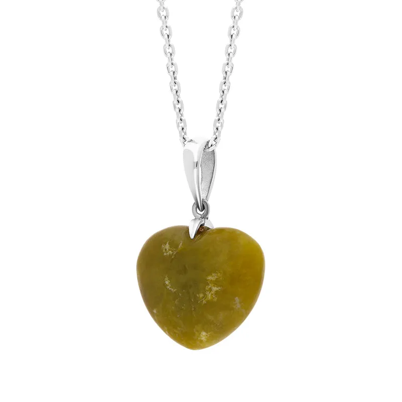 Sterling Silver Connemara Slim Bail Medium Carved Heart Necklace D sold by Jura Watches product image thumbnail 2