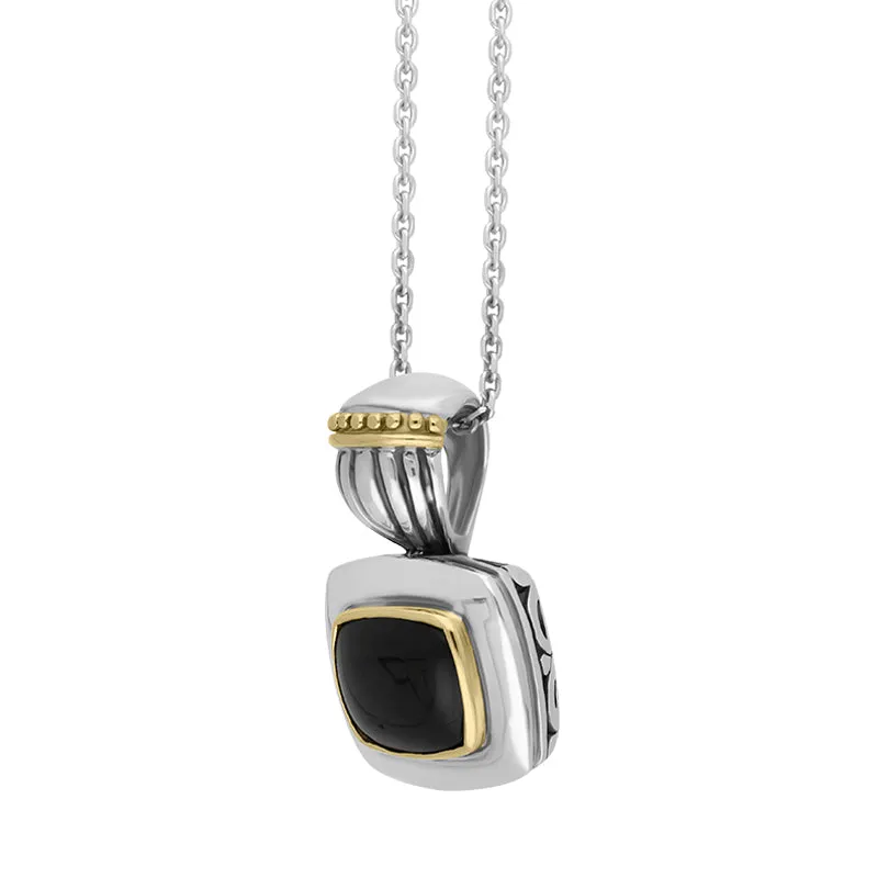 Sterling Silver Whitby Jet Scroll Top Necklace D sold by Jura Watches product image thumbnail 2