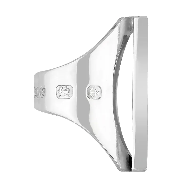 Sterling Silver Blue John Hallmark Large Square Ring sold by Jura Watches product image thumbnail 3