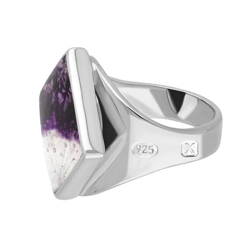 Sterling Silver Blue John Hallmark Small Rhombus Ring sold by Jura Watches product image thumbnail 2