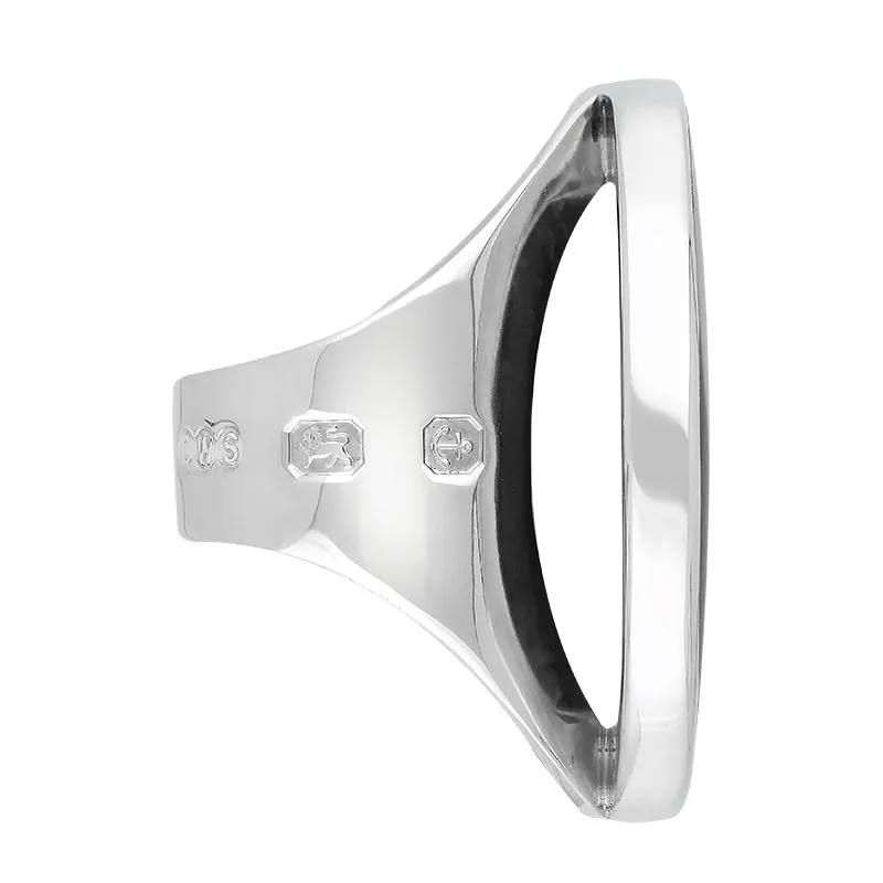 Sterling Silver Turquoise Hallmark Large Round Ring sold by Jura Watches product image thumbnail 3