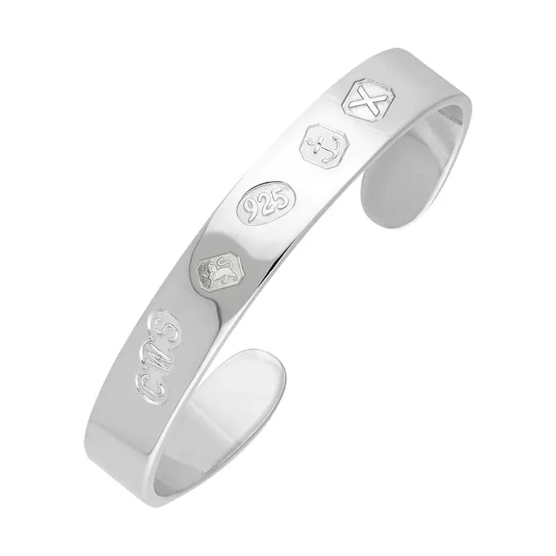 Sterling Silver Hallmark Cuff Bangle sold by Jura Watches