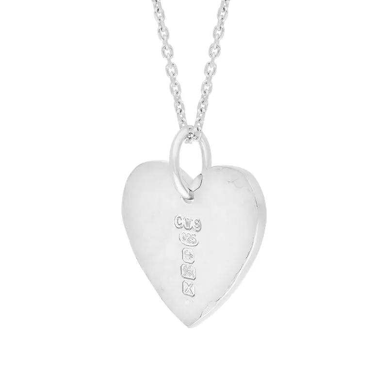 Sterling Silver Hallmark Hammered Heart Small Pendant Necklace sold by Jura Watches product image thumbnail 2