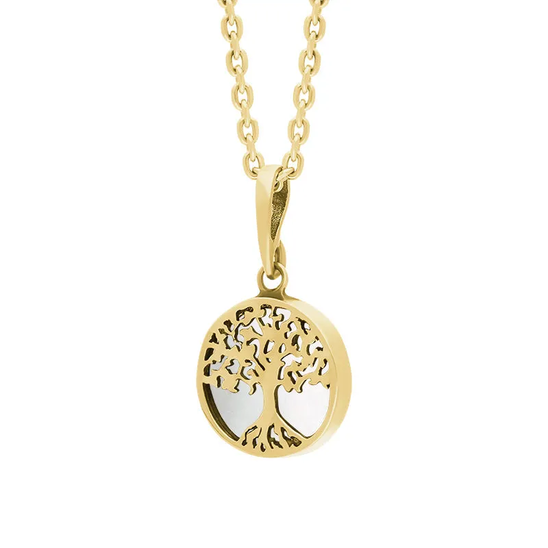 9ct Yellow Gold Small Bauxite Round Tree of Life Necklace sold by Jura Watches product image thumbnail 2