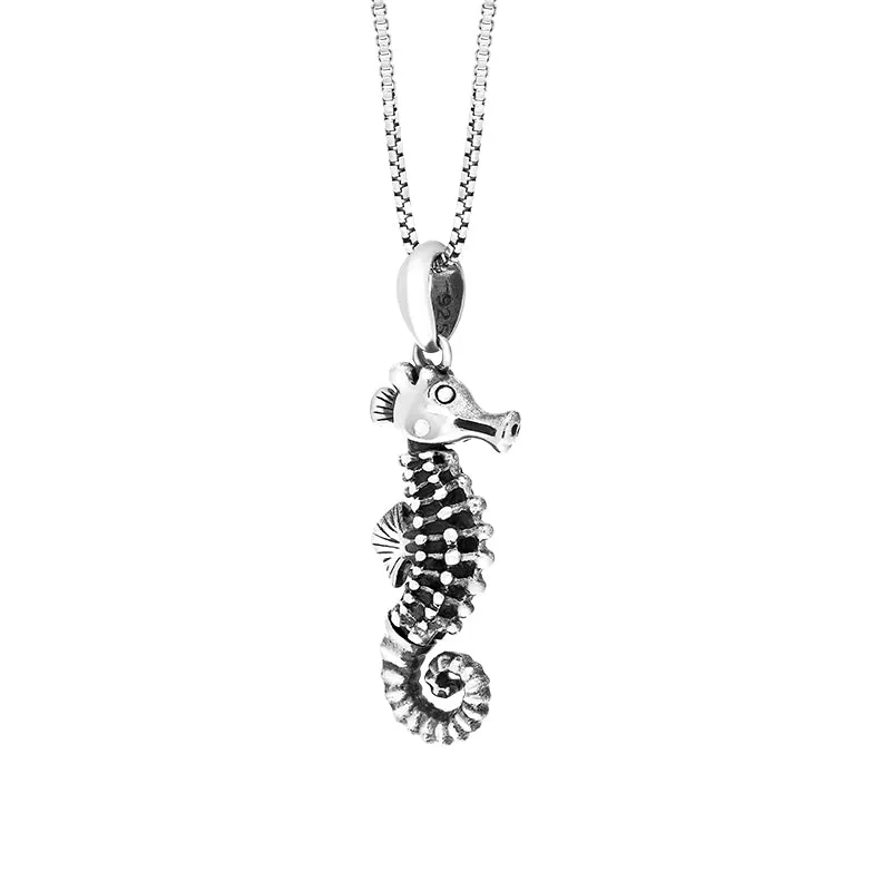 Sterling Silver Small Seahorse Pendant Necklace D sold by Jura Watches product image thumbnail 2