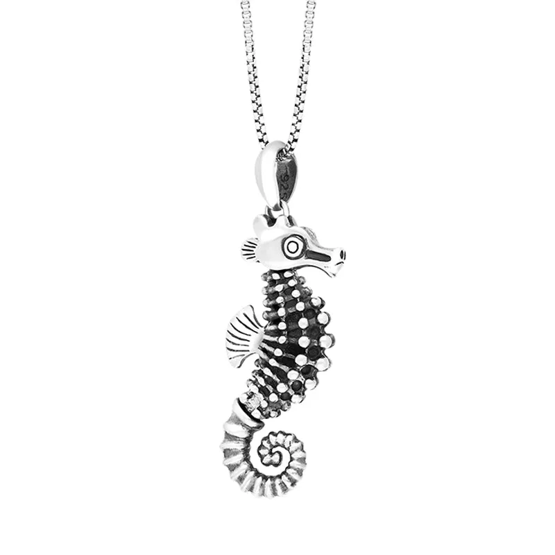 Sterling Silver Large Seahorse Pendant Necklace D sold by Jura Watches product image thumbnail 2