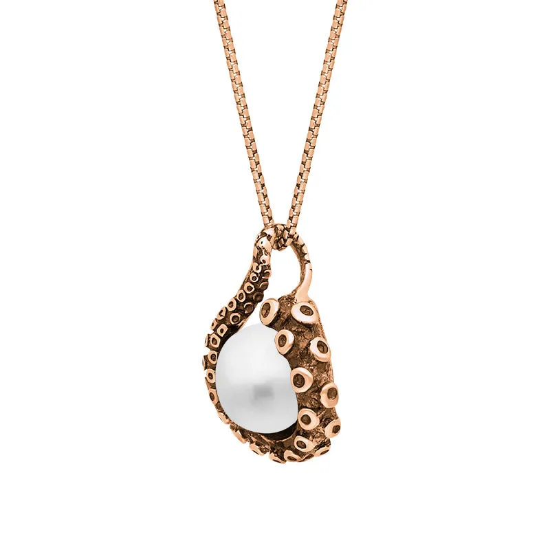 9ct Rose Gold Freshwater Pearl Bead Tentacle Necklace sold by Jura Watches product image thumbnail 2