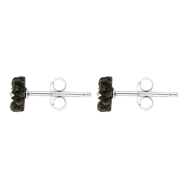 Sterling Silver Preseli Blue Stone Tuberose 10mm Stud Earrings sold by Jura Watches product image thumbnail 2