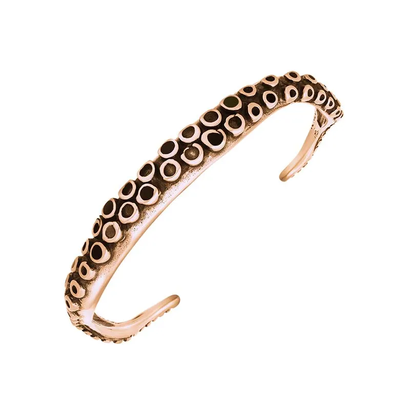 9ct Rose Gold Whitby Jet Tentacle Bangle sold by Jura Watches
