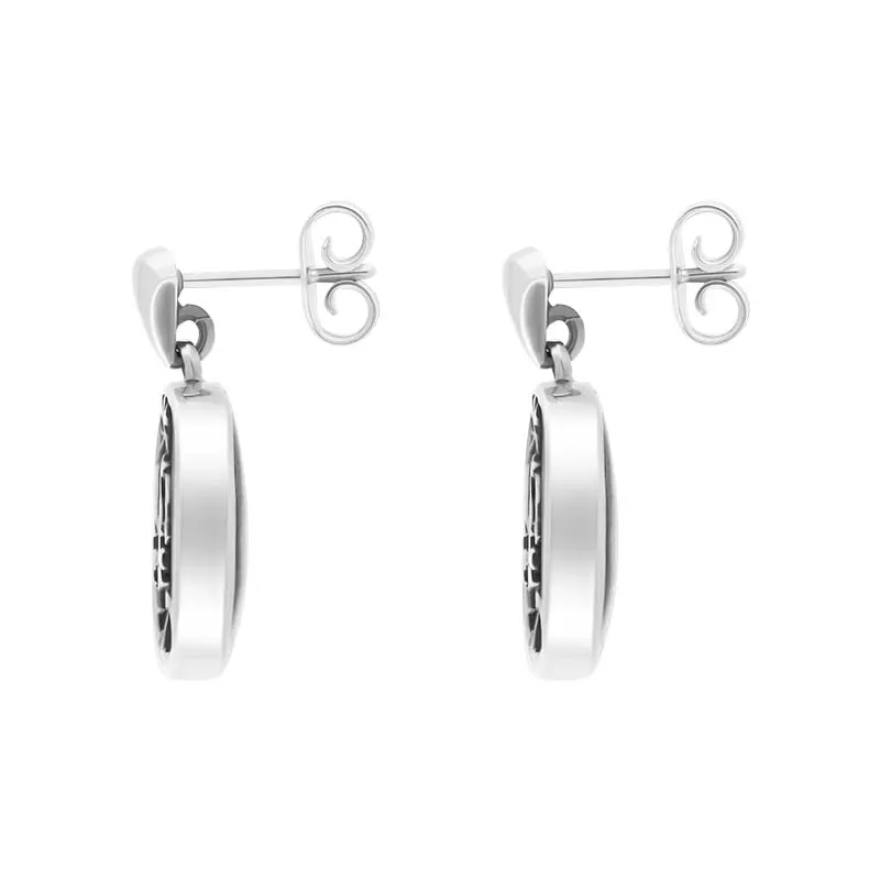 Sterling Silver Whitby Jet Mary Modena Drop Earrings sold by Jura Watches product image thumbnail 2
