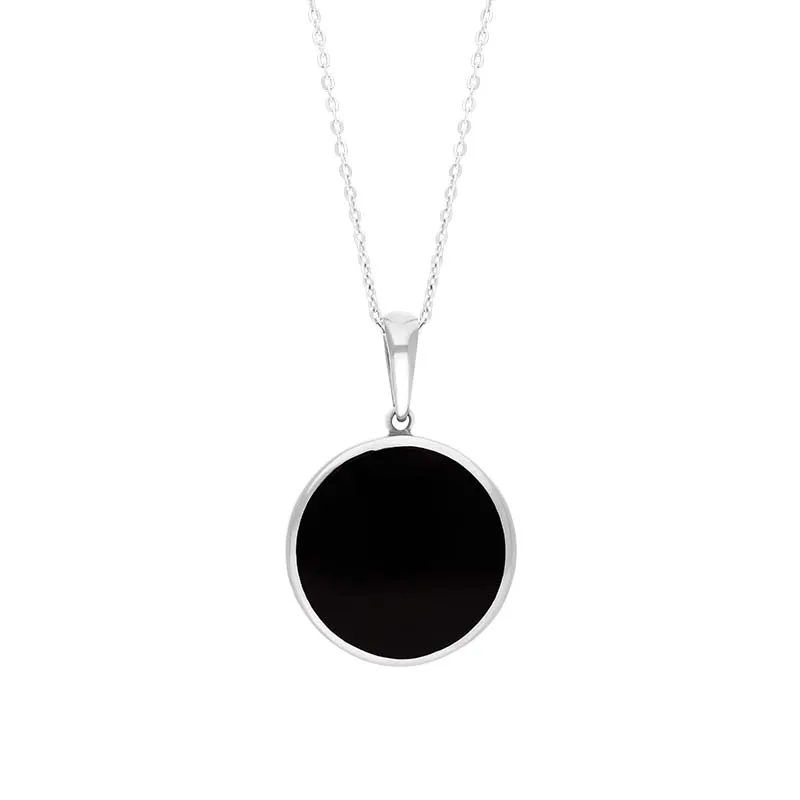 Sterling Silver Whitby Jet House Of Cards Necklace sold by Jura Watches product image thumbnail 3