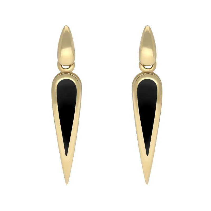 9ct Yellow Gold Whitby Jet Toscana Pear Drop Two Piece Set sold by Jura Watches product image thumbnail 3