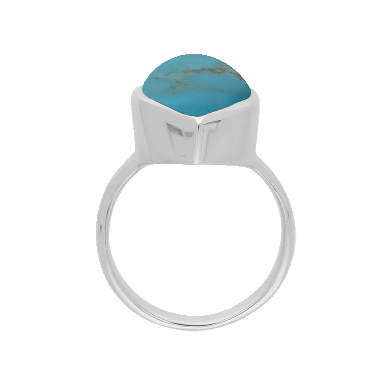 Sterling Silver Turquoise Chunky Marquise Ring D sold by Jura Watches product image thumbnail 3