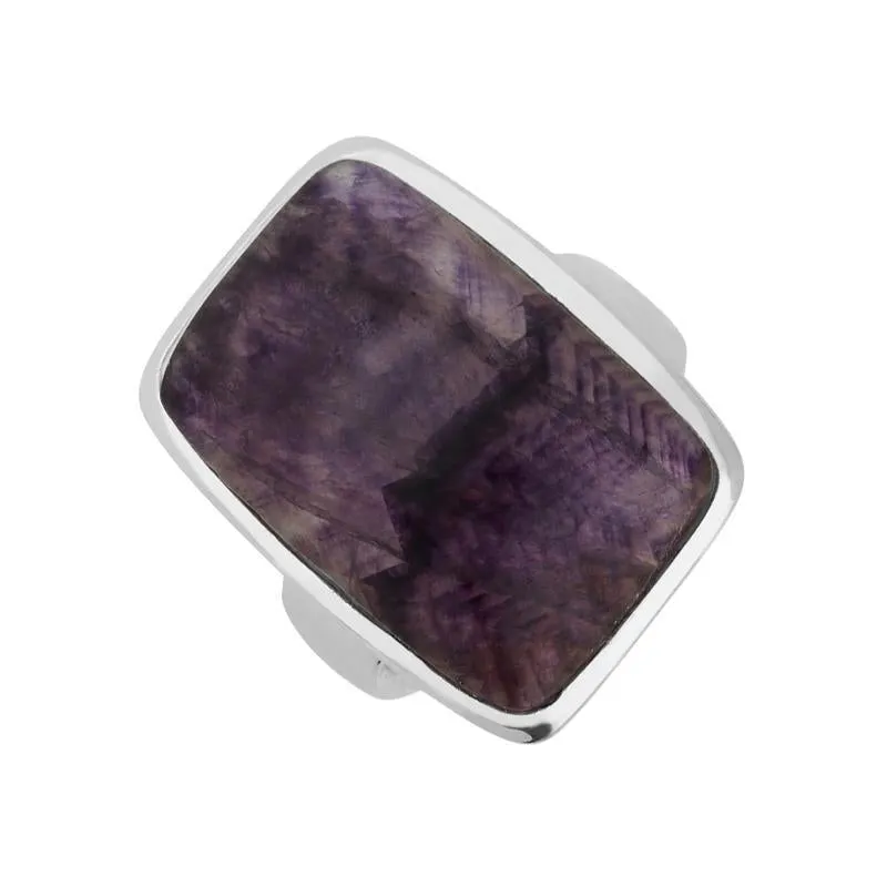 Sterling Silver Blue John Chunky Oblong Ring D sold by Jura Watches product image thumbnail 2