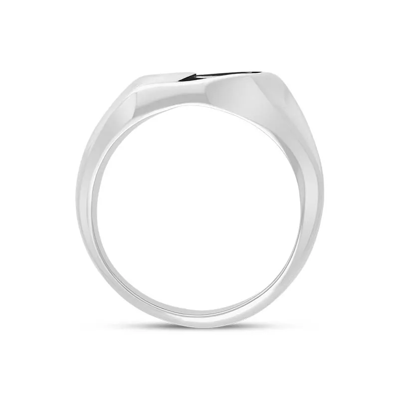 Sterling Silver Whitby Jet Gothic Filigree Fan Ring sold by Jura Watches product image thumbnail 3