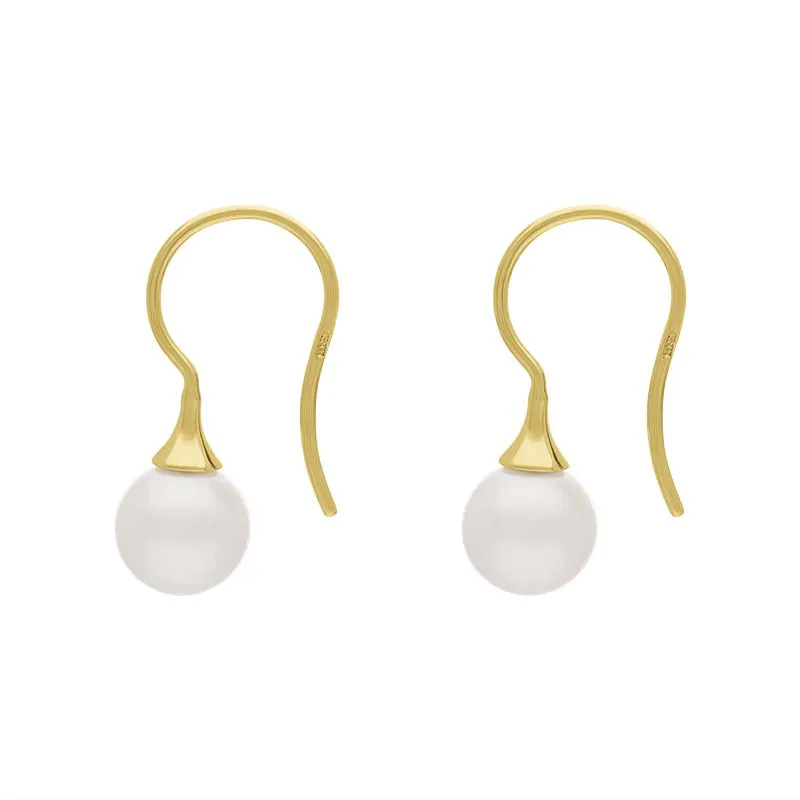 9ct Yellow Gold Freshwater Pearl Drop Hook Earrings sold by Jura Watches product image thumbnail 2