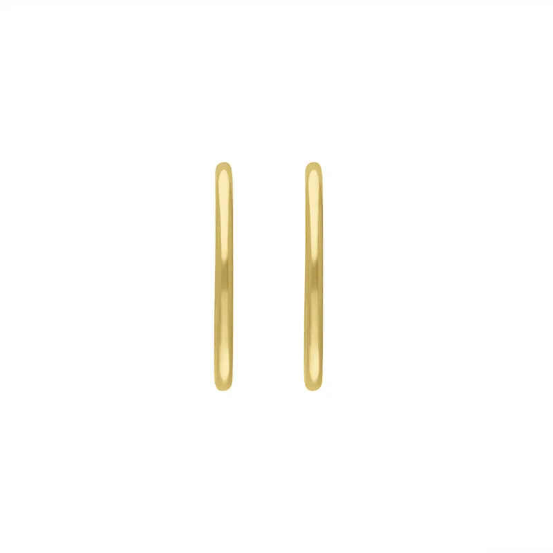 9ct Yellow Gold Round Hoop Earrings sold by Jura Watches