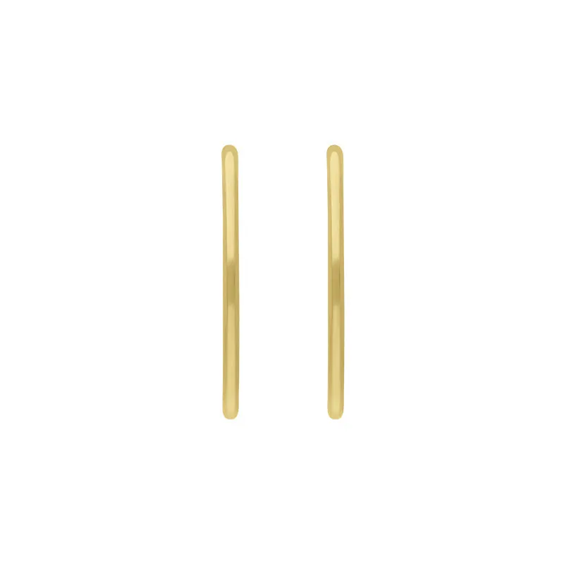 9ct Yellow Gold Round Hoop Earrings sold by Jura Watches