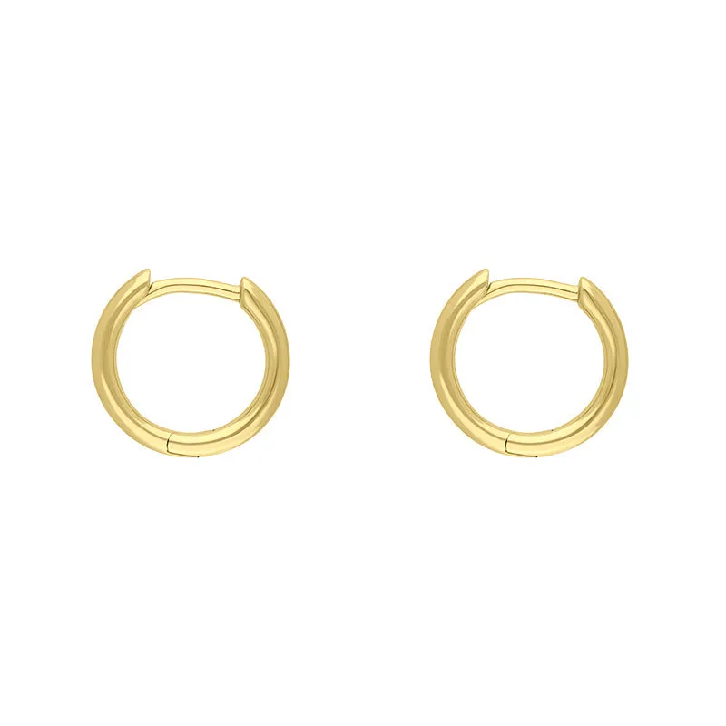 9ct Yellow Gold Round Hoop Earrings sold by Jura Watches product image thumbnail 2