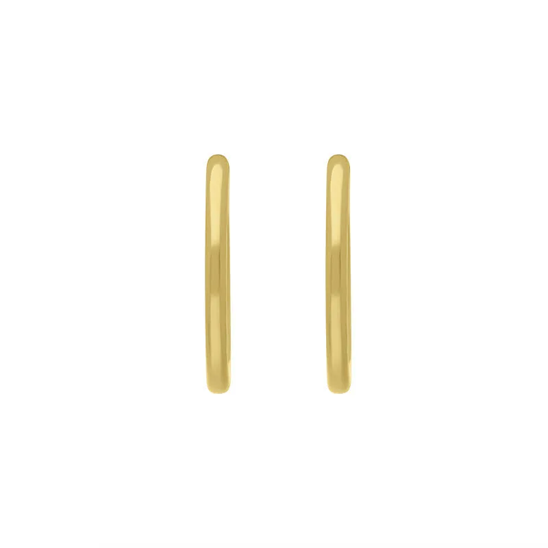 9ct Yellow Gold Round Hoop Earrings sold by Jura Watches