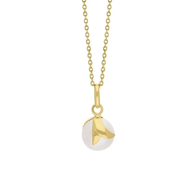 9ct Yellow Gold Freshwater Pearl Encased Pendant sold by Jura Watches