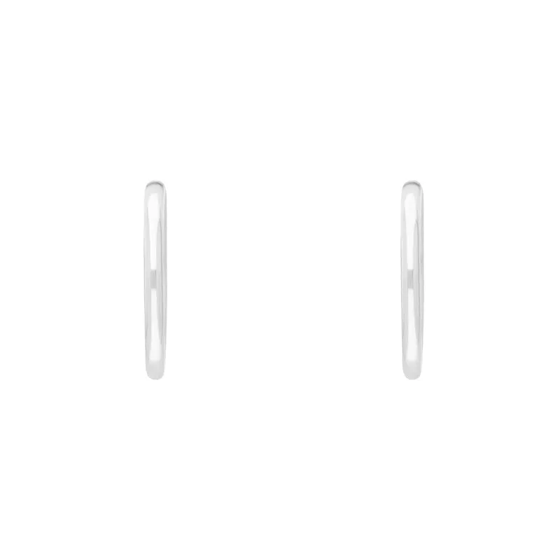 Sterling Silver 19mm Round Hoop Earrings sold by Jura Watches