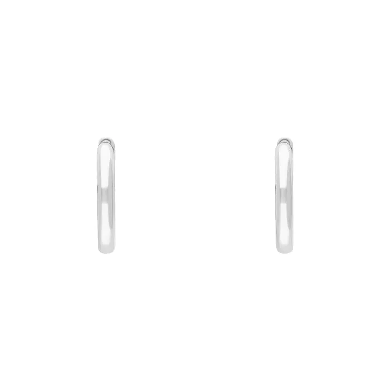 Sterling Silver 12mm Round Hoop Earrings sold by Jura Watches