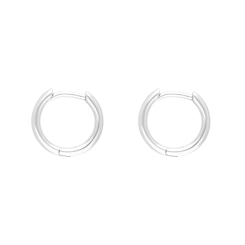 Sterling Silver 12mm Round Hoop Earrings sold by Jura Watches product image thumbnail 2