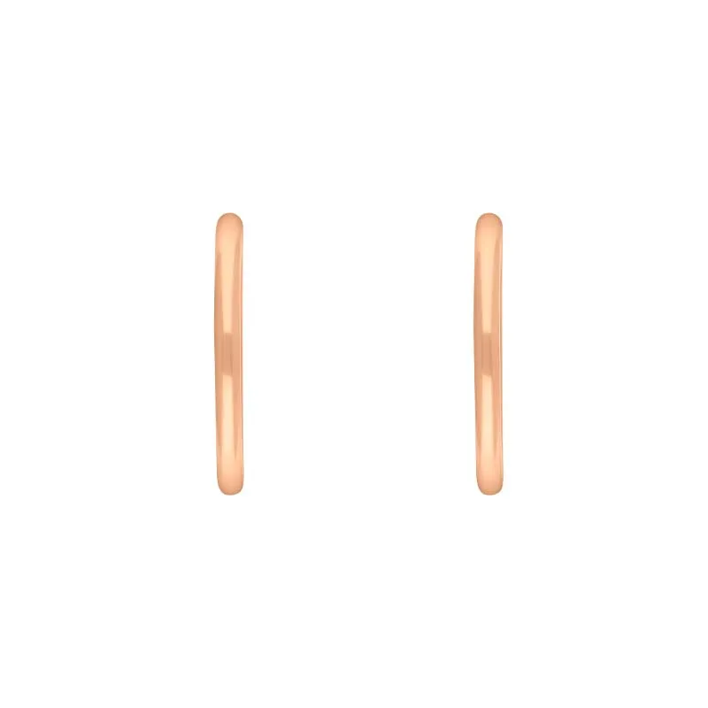 9ct Rose Gold 19mm Round Hoop Earrings sold by Jura Watches